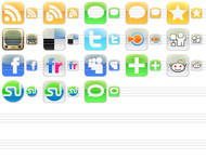 iPhone Style Social Icons screenshot